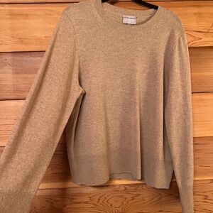 J Crew Cashmere Tan Sweater